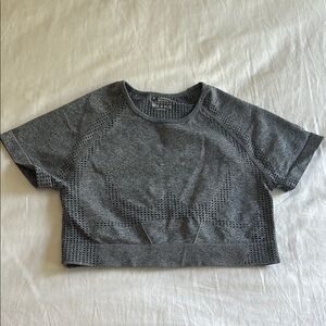 Gray Women's Cropped Top